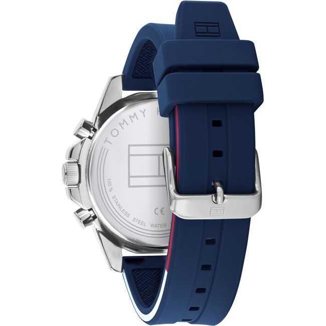 Montre homme TMY Hilfiger bracelet silicone bleu 1791791