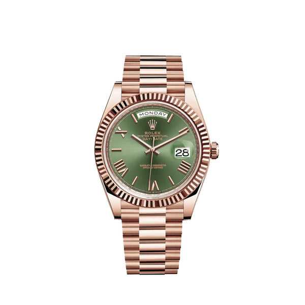 Montre Rlx DayDate 40 Or Rose Olive Pour Homme