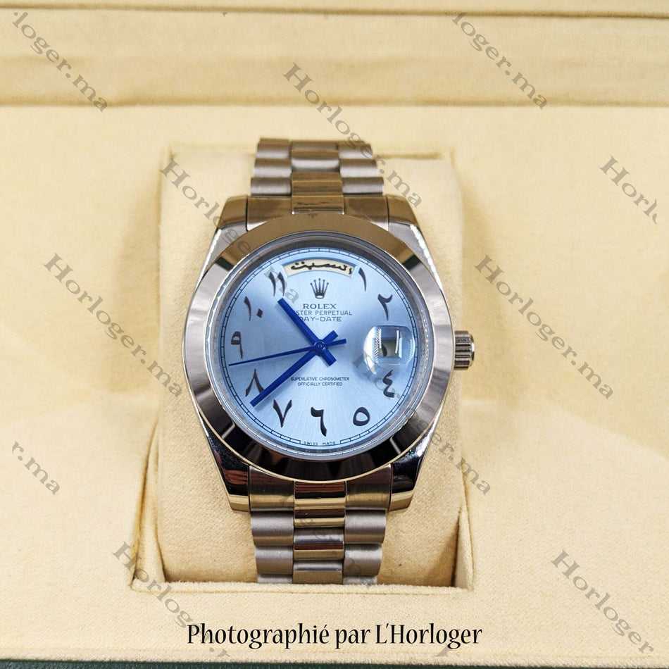 RLX Day-date Ice blue Cadran arabe