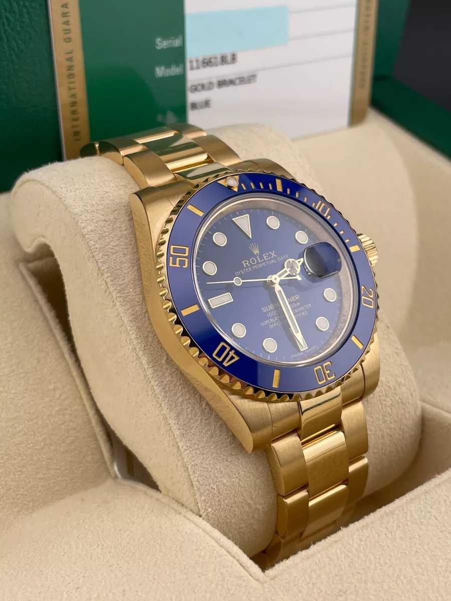 RLX Submariner jaune et or
