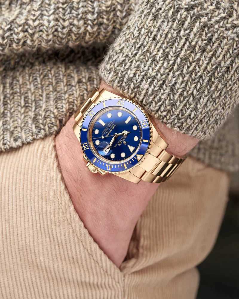 RLX Submariner jaune et or