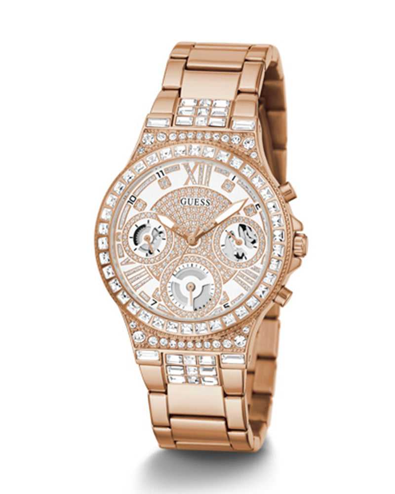 Guess Moonlight Montre multifonction à strass