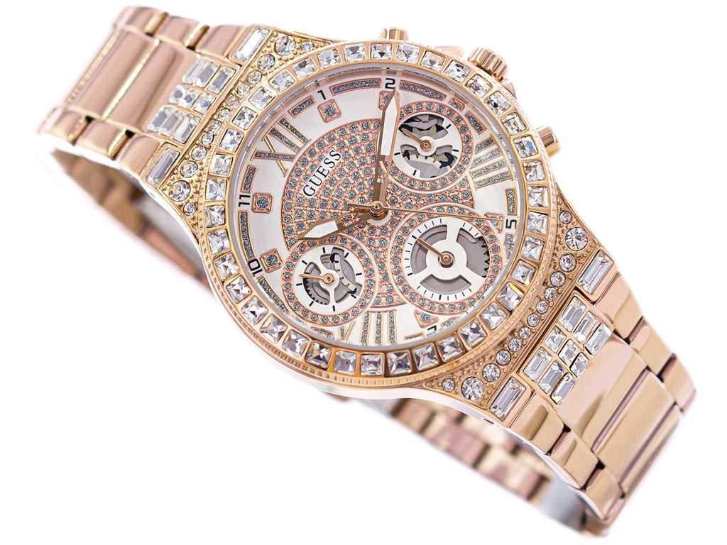 Guess Moonlight Montre multifonction à strass