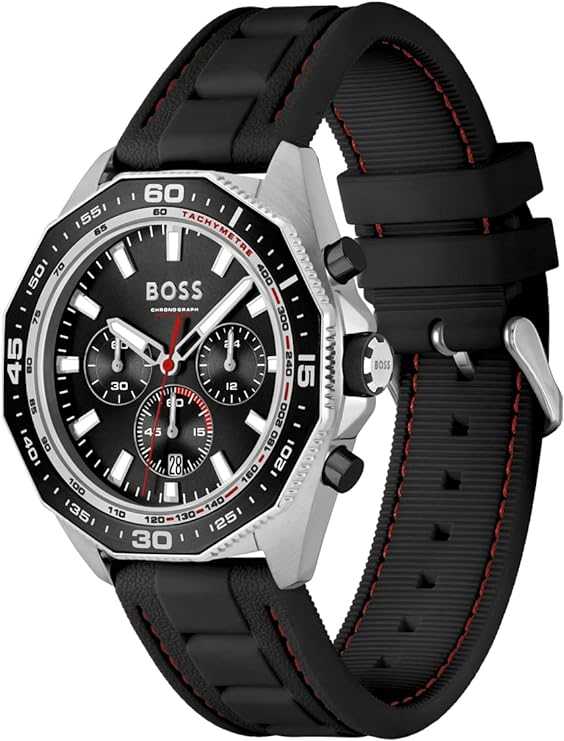 Montre chronographe Hugo Boss Energy à cadran noir