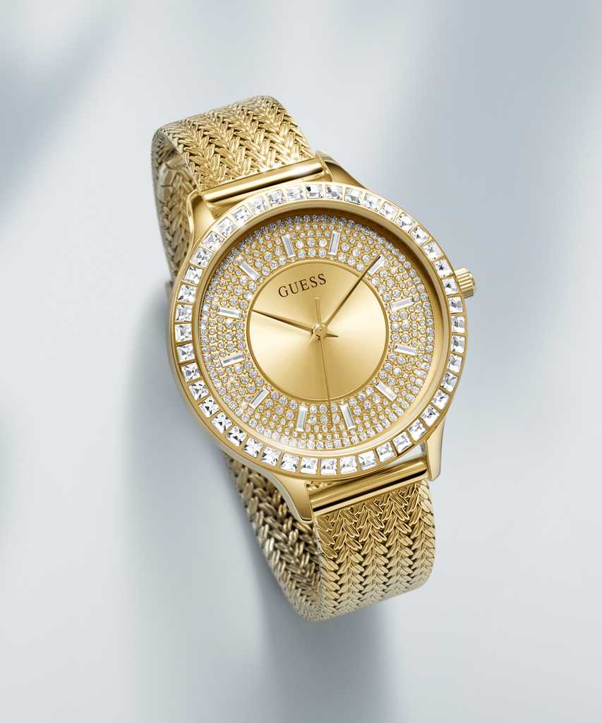 Guess Soirée Montre Femme Acier Doré Milanais