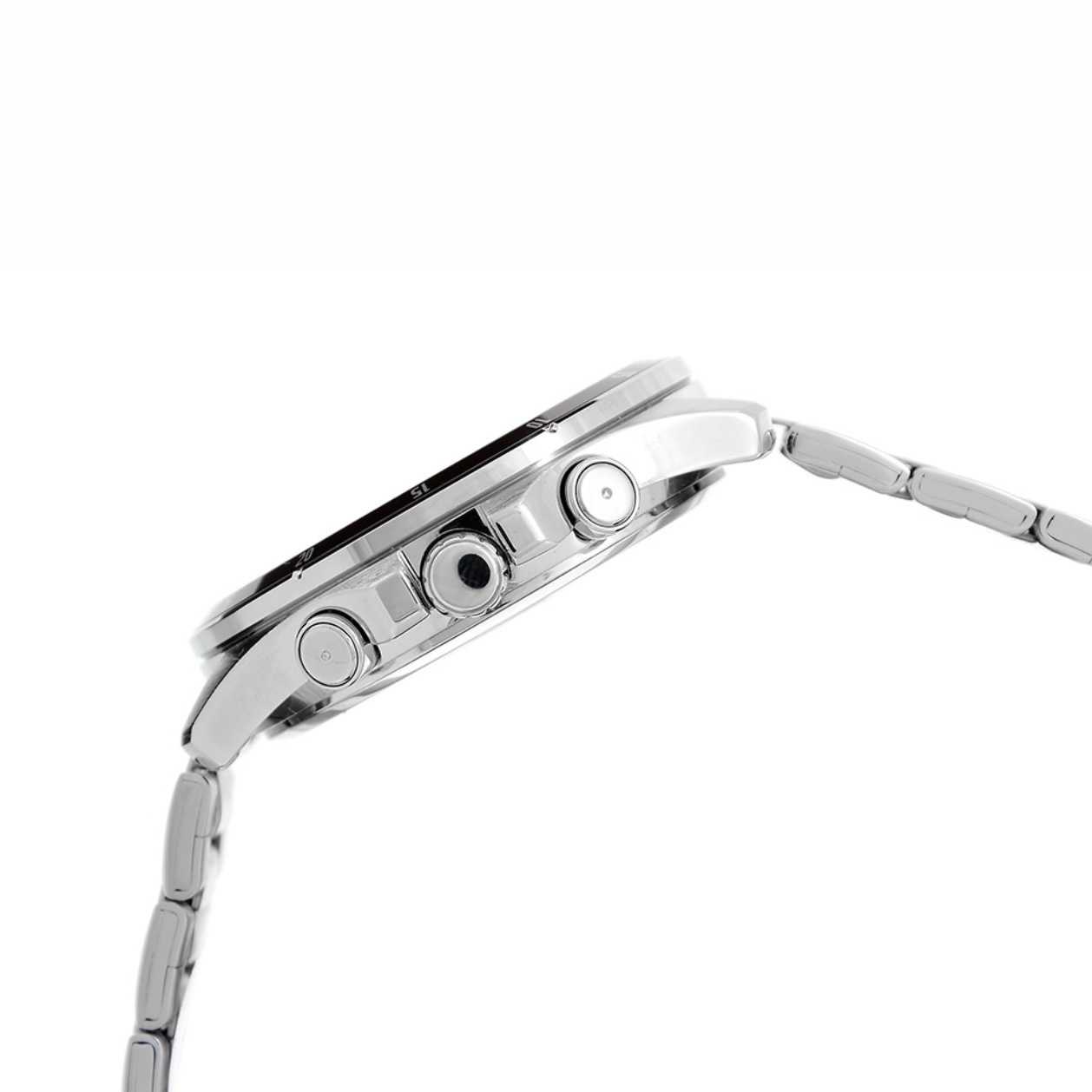 Montre C@SIO pour homme - Bracelet en acier inoxydable gris