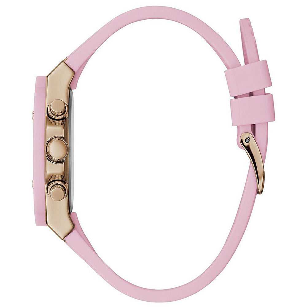 Montre Guess Athena pour femme avec cadran blanc et rose