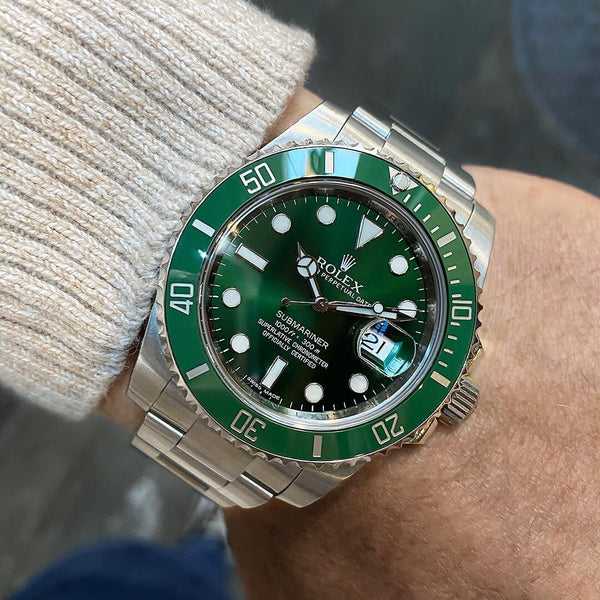 Montre RLX Submariner Vert "Hulk" 116610LV pour homme