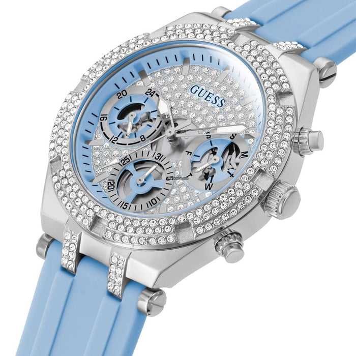 Guess
heiress blue silicone strap women's watch gw0407l1