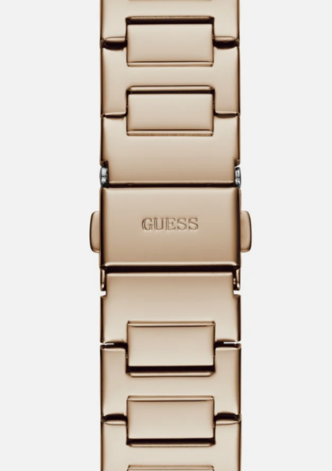 Guess Duchess Rose Gold Dial Square Case Multi Function Women Watch