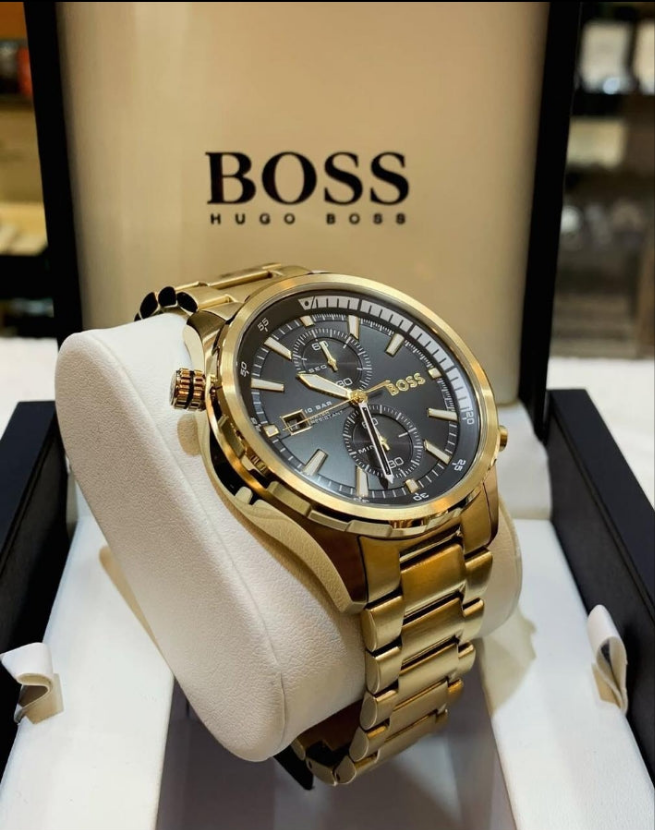 Montre chronographe Hugô Bôss Globetrotter pour homme - 1513932