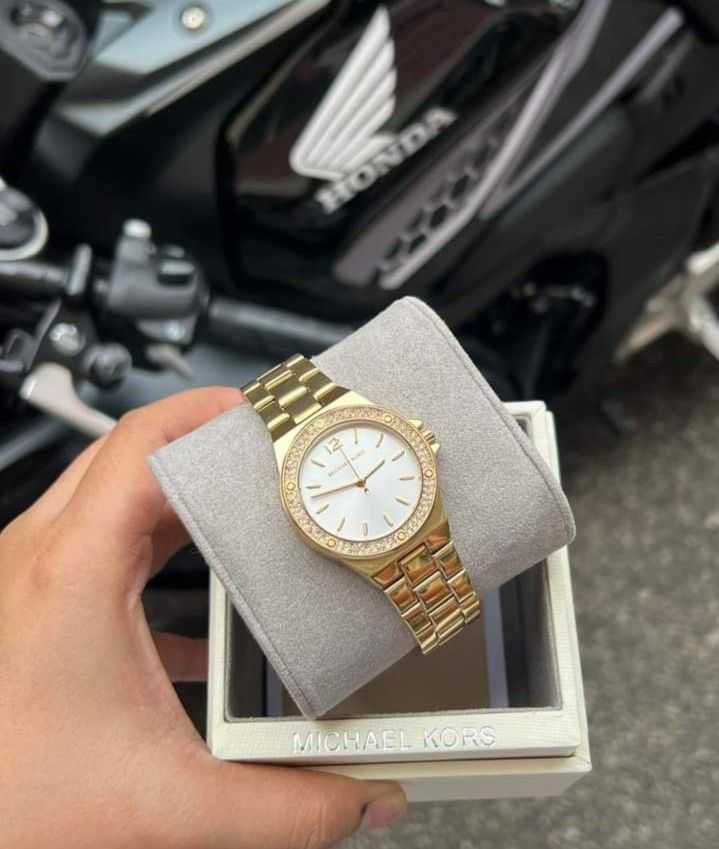MK Petite montre Lennox dorée