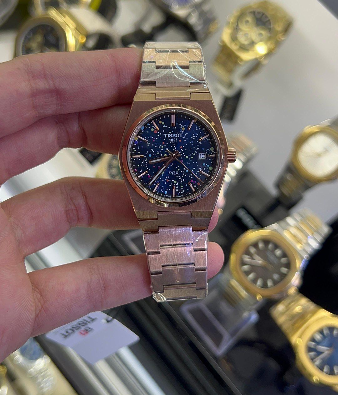 Tissot Montre Homme PRX Bleue