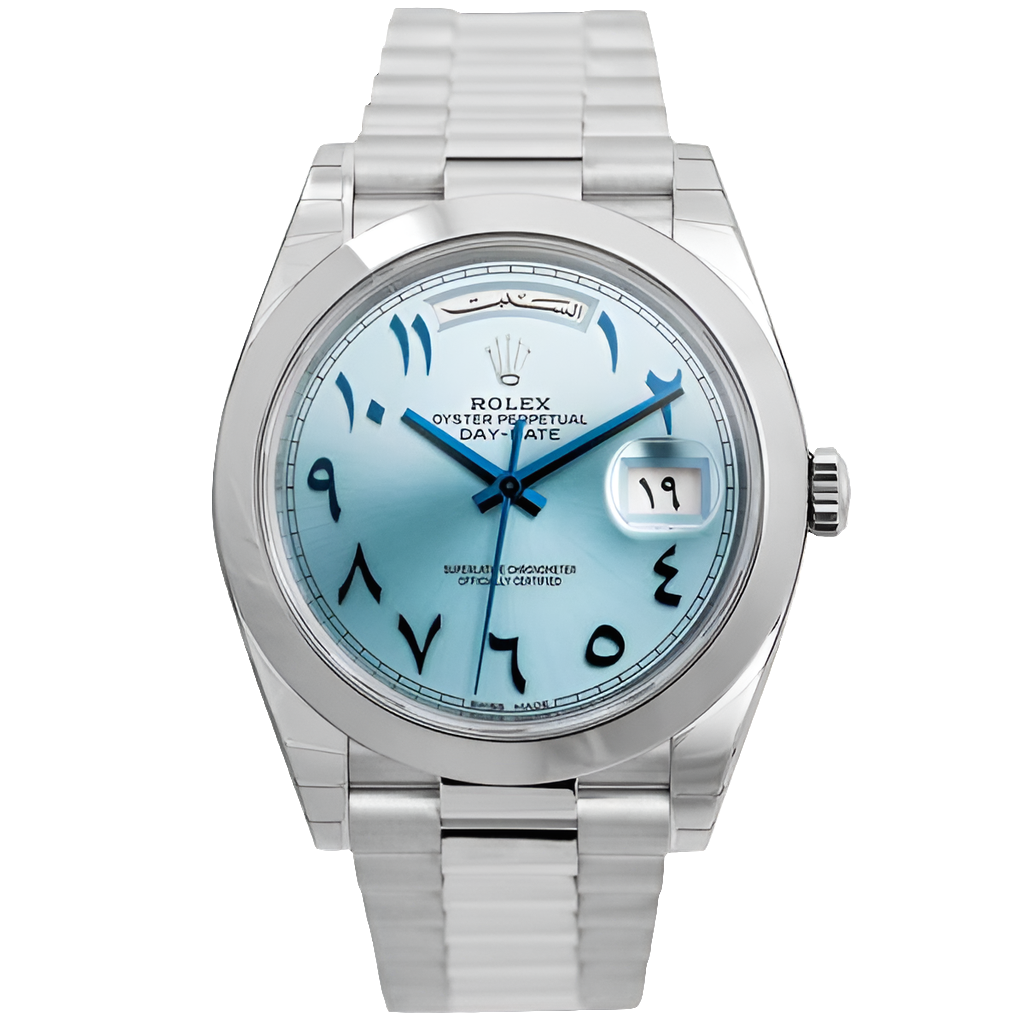 RLX Day-date Ice blue Cadran arabe