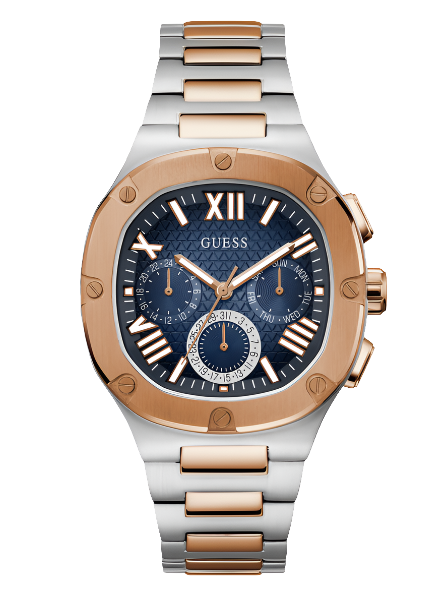 Montre multifonction GÛESS pour homme, couleur canon de fusil