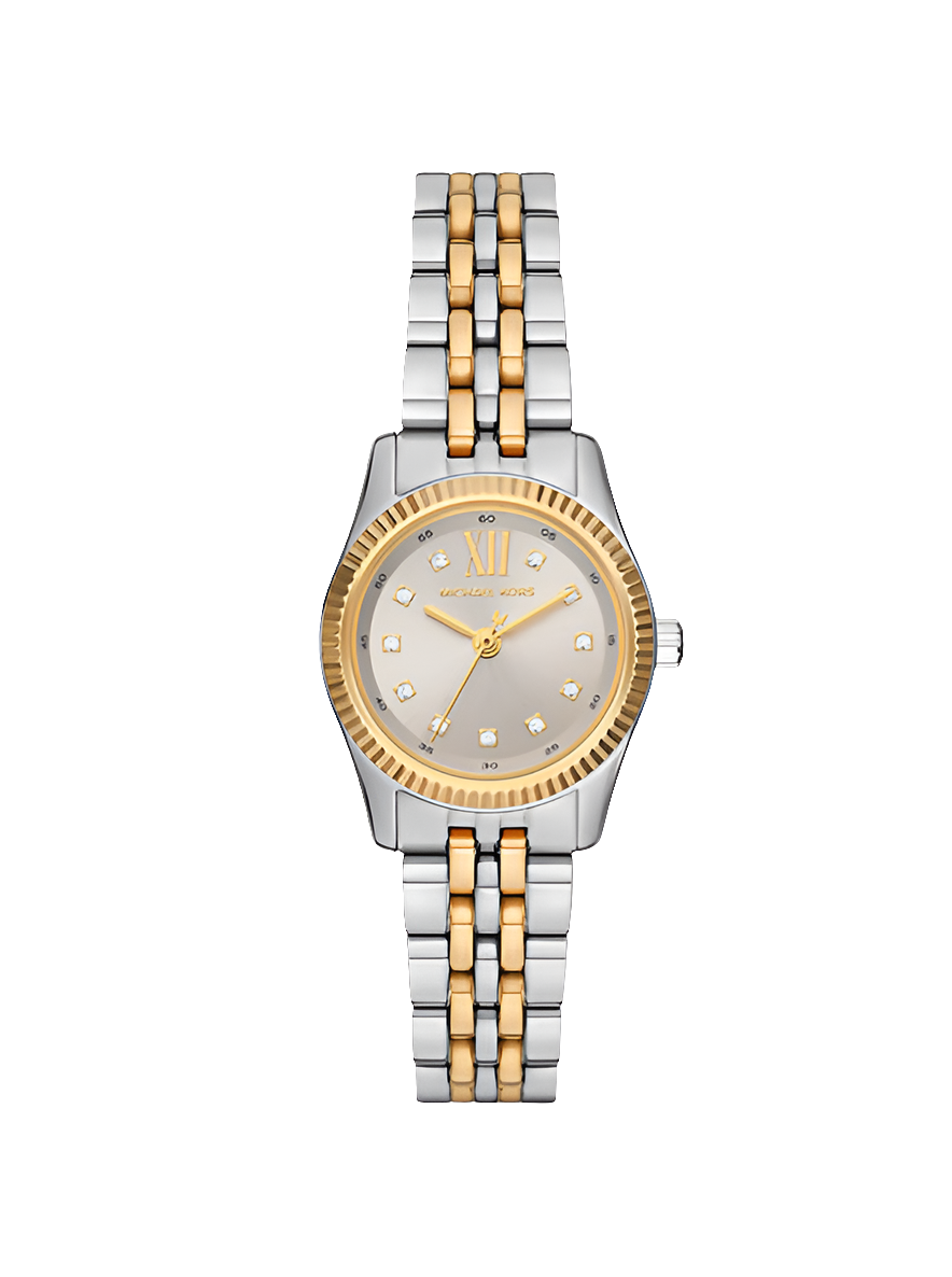 Coffret Cadeau Montre et Bracelet Coulissant Bicolore MK Lexington Pavé, MK4815