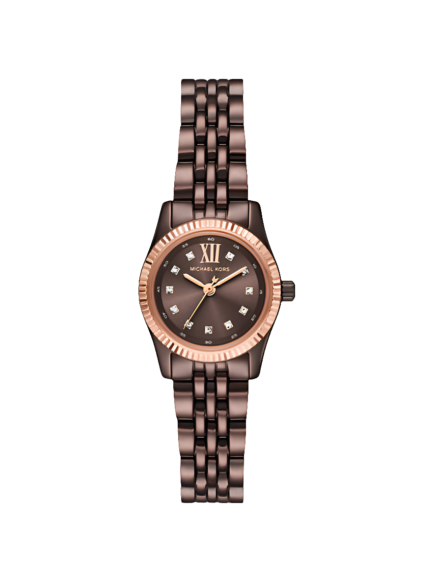 MICHAEL KORS
Petite montre Lexington pavée couleur espresso