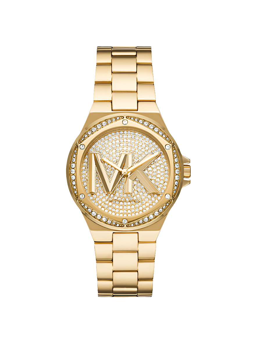 Michael Kors
Montre Lennox logo dorée à cristaux et pierres pavées