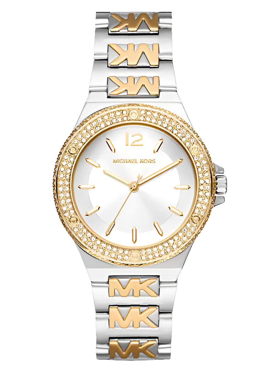 Montre Michael Kors Lennox pavée bicolore avec logo