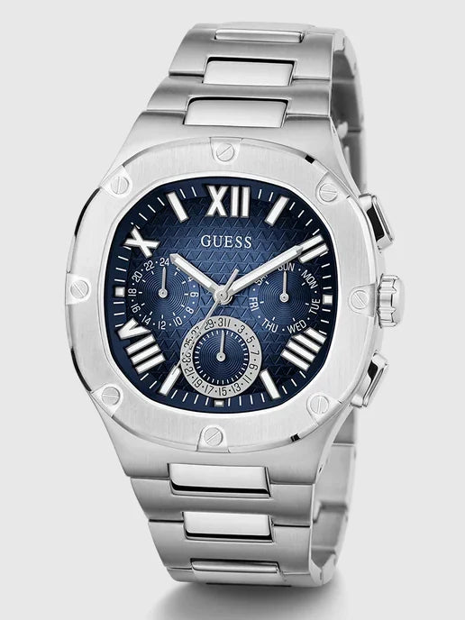 Montre multifonction GÛESS pour homme, couleur canon de fusil