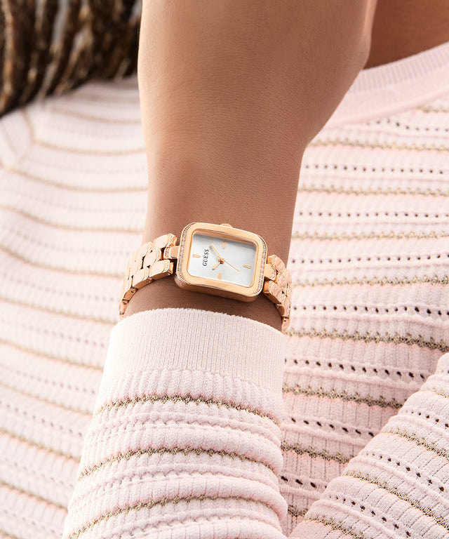 GUESS Women's Analog Rose Gold Watch