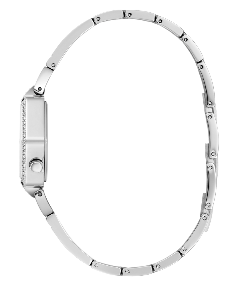 Montre Guess hexagonale, acier inoxydable, cristaux incolores
GW0680L1