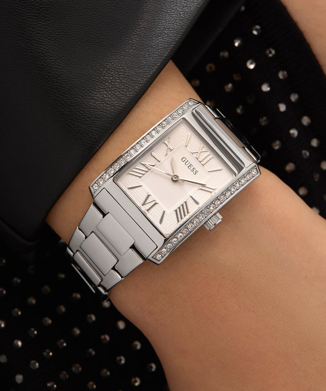 Montre analogique GUESS pour femme ton argent
27 mm