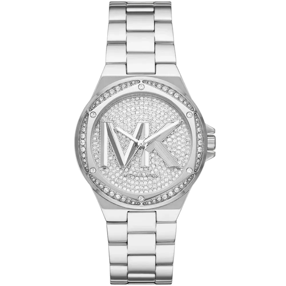Michael Kors Montre Lennox argentée à logo et à pavé
