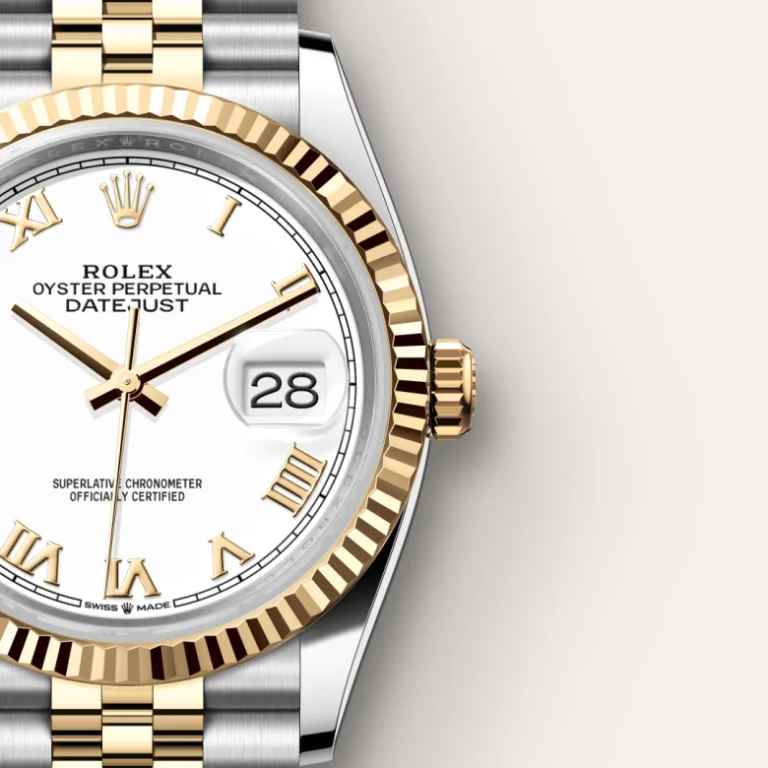 Montre Rolex Datejust
Oyster, 36 mm, acier Oystersteel et or jaune