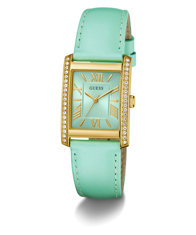 Montre analogique GUESS pour femme, or vert 27 mm