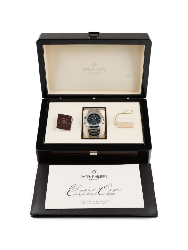 Montre Patek Philippe cadran bleu argenté