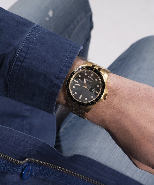 Montre GUESS Homme Jour/Date Dorée