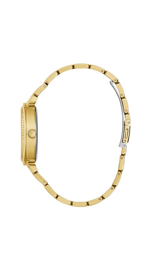 Guess US Montre analogique florale dorée pour femme