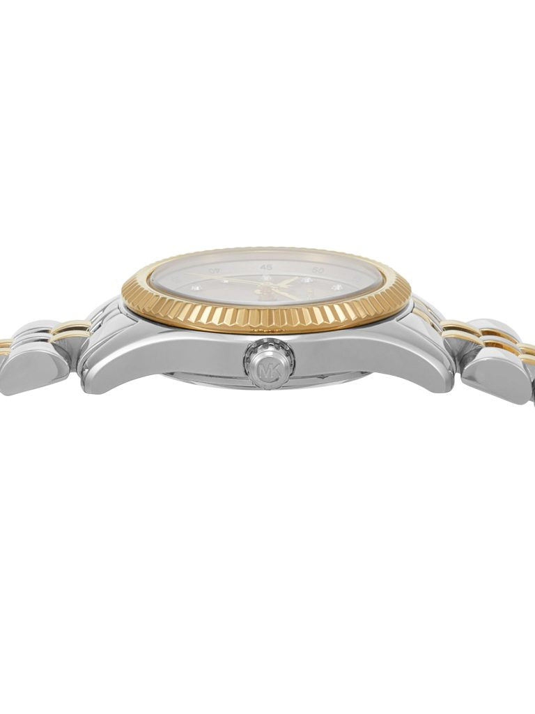 Coffret Cadeau Montre et Bracelet Coulissant Bicolore MK Lexington Pavé, MK4815