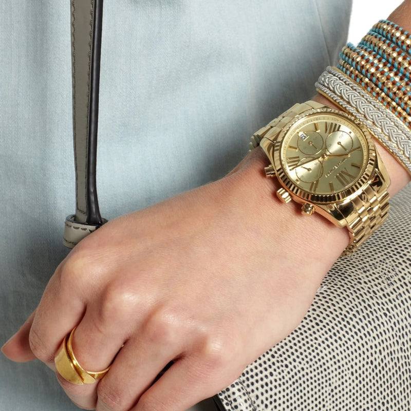Montre chronographe Michael Kors Lexington en acier inoxydable