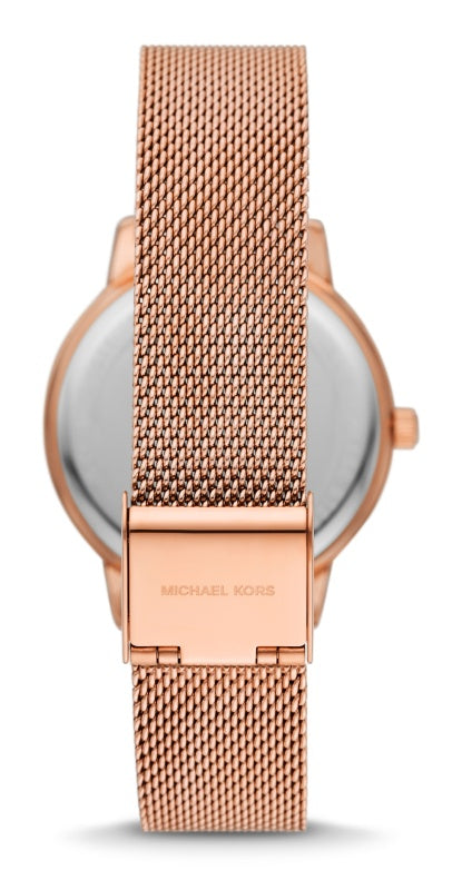 Montre Michael Kors Slim Runway pour femme en acier inoxydable doré de 36 mm