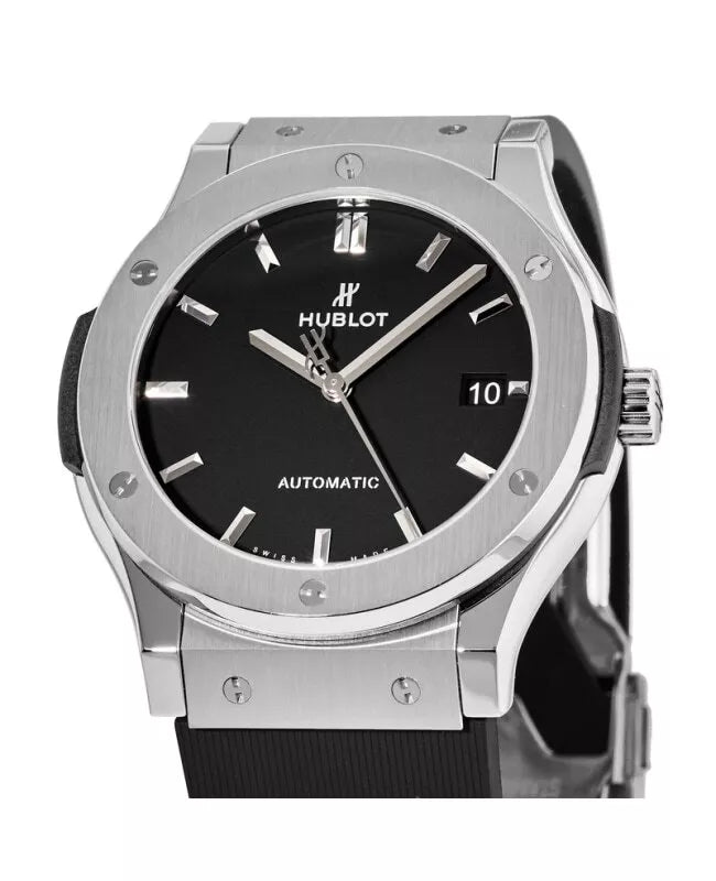 Nouvelle montre Hublot Classic Fusion automatique pour homme, cadran noir, 45 mm, 511.NX.1171.RX