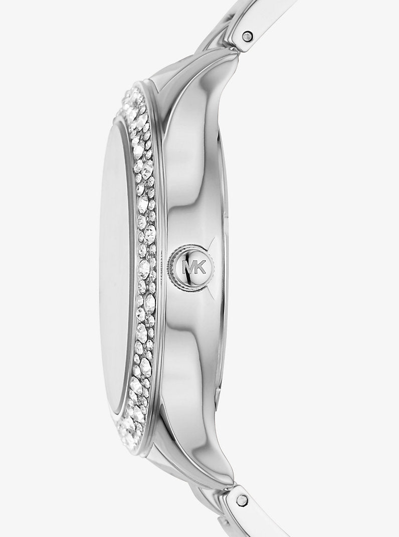 Montre bicolore Liliane MK avec pierres serties