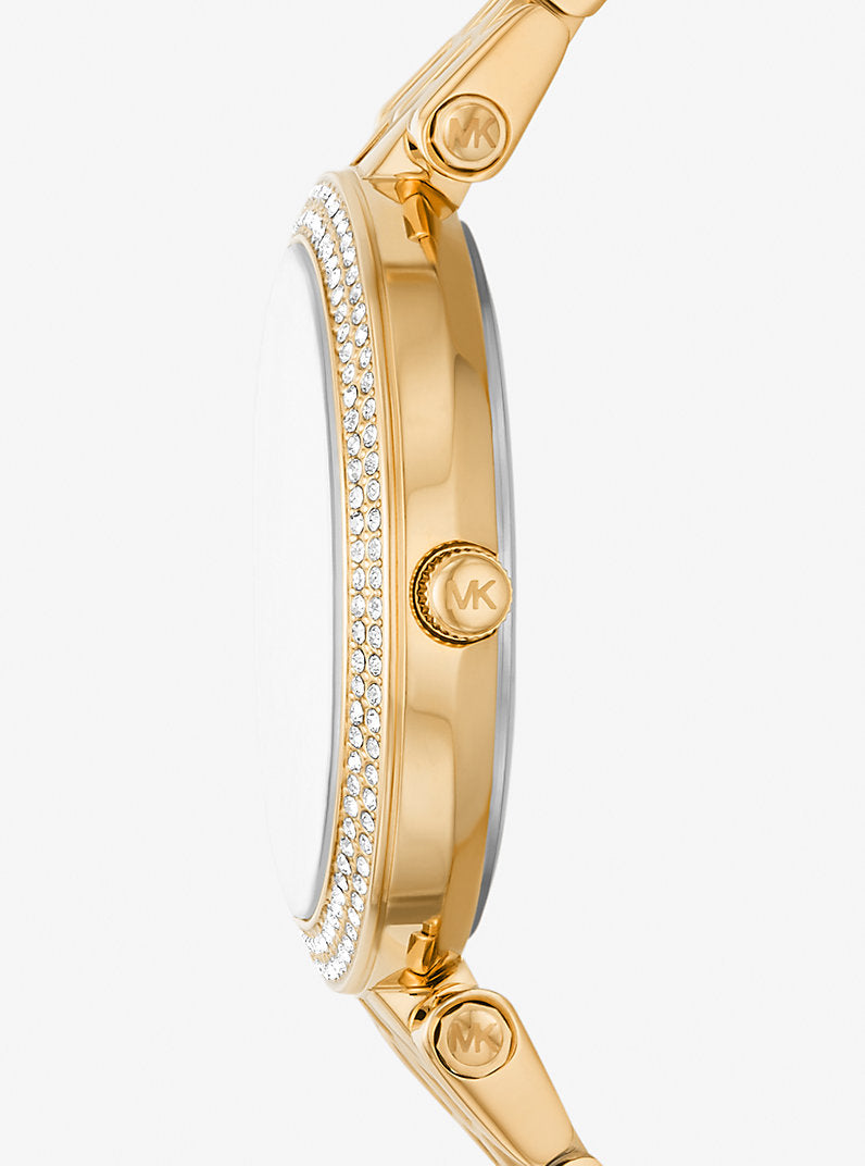Montre Darci miniature dorée à pavé MK