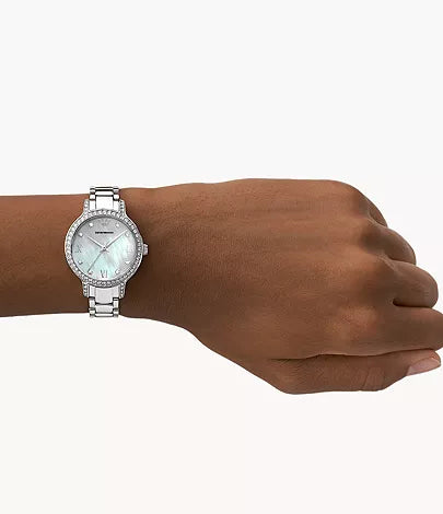 Montre Emporio Armani trois aiguilles en acier inoxydable