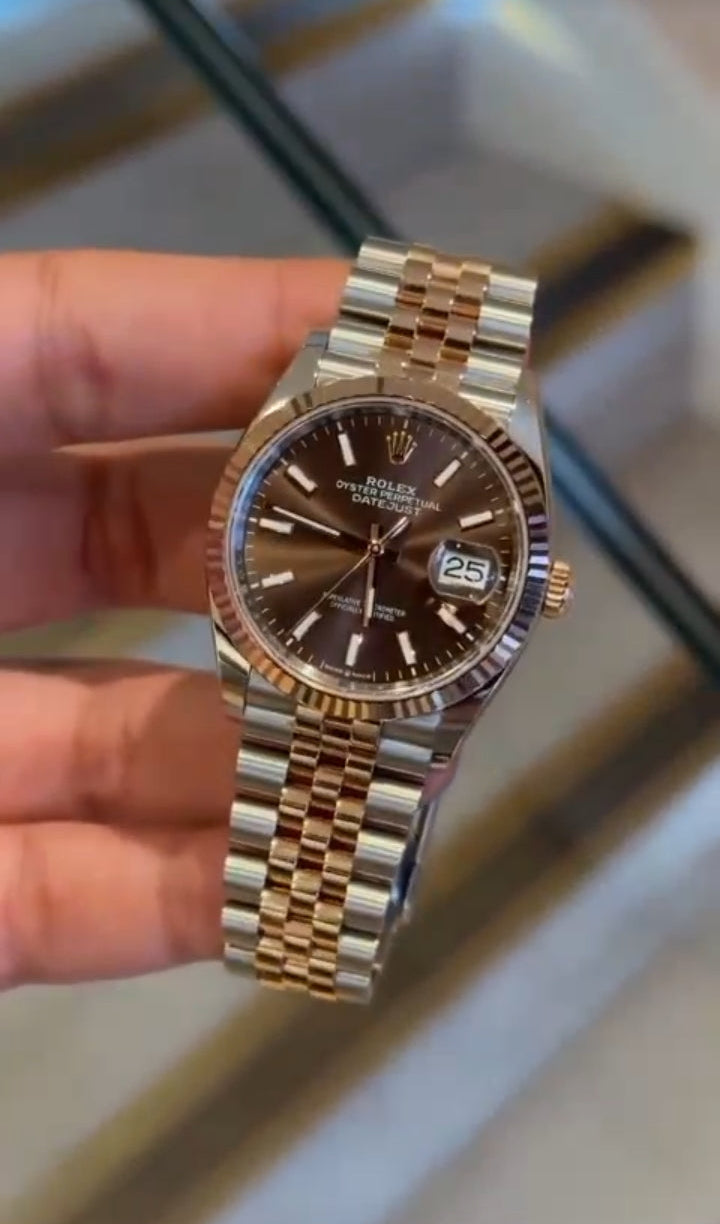 Montre Rolex Datejust 41 Automatique Or Rose & Acier 126331