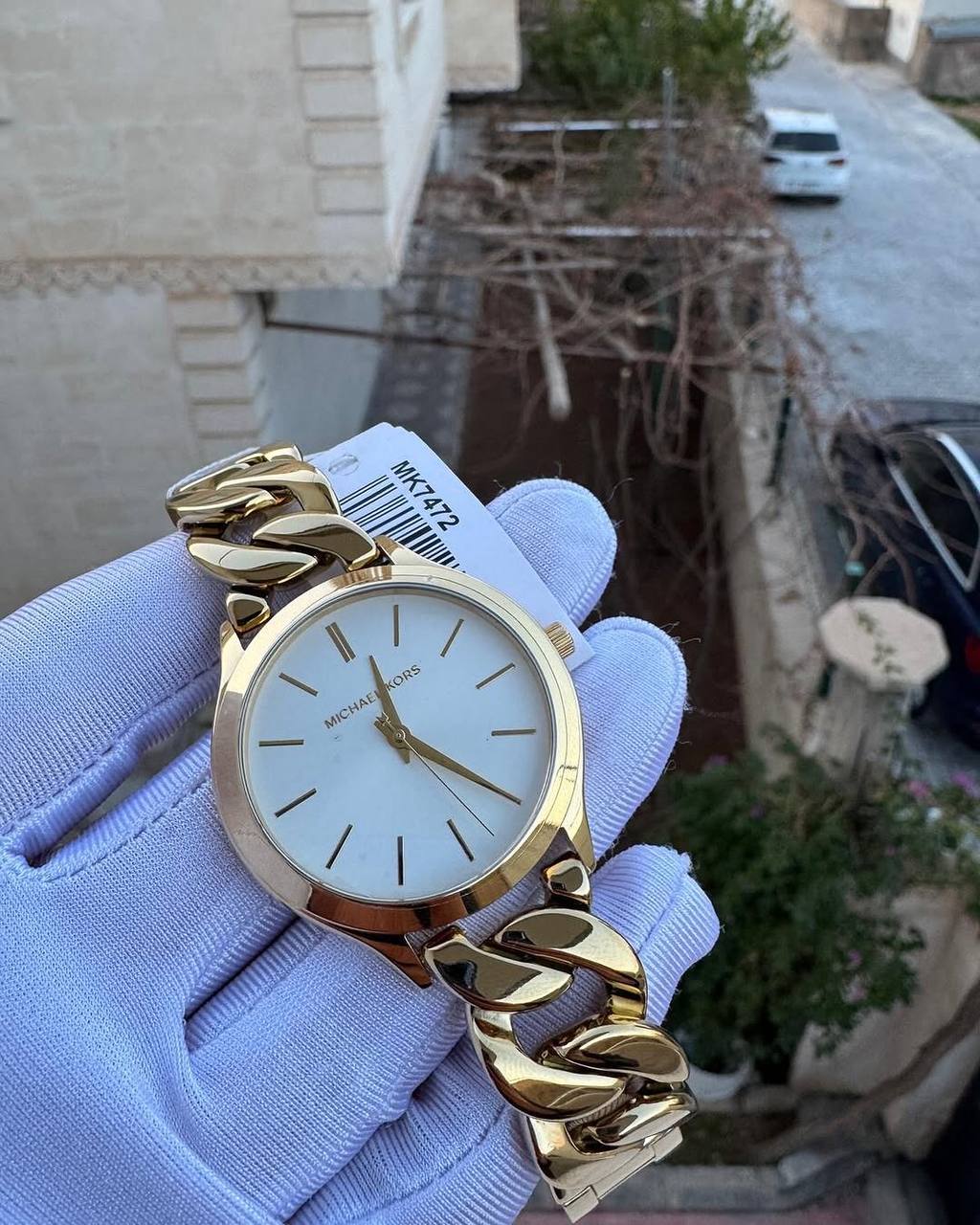 Michael Kors
Montre Slim Runway à maillons gourmette dorés