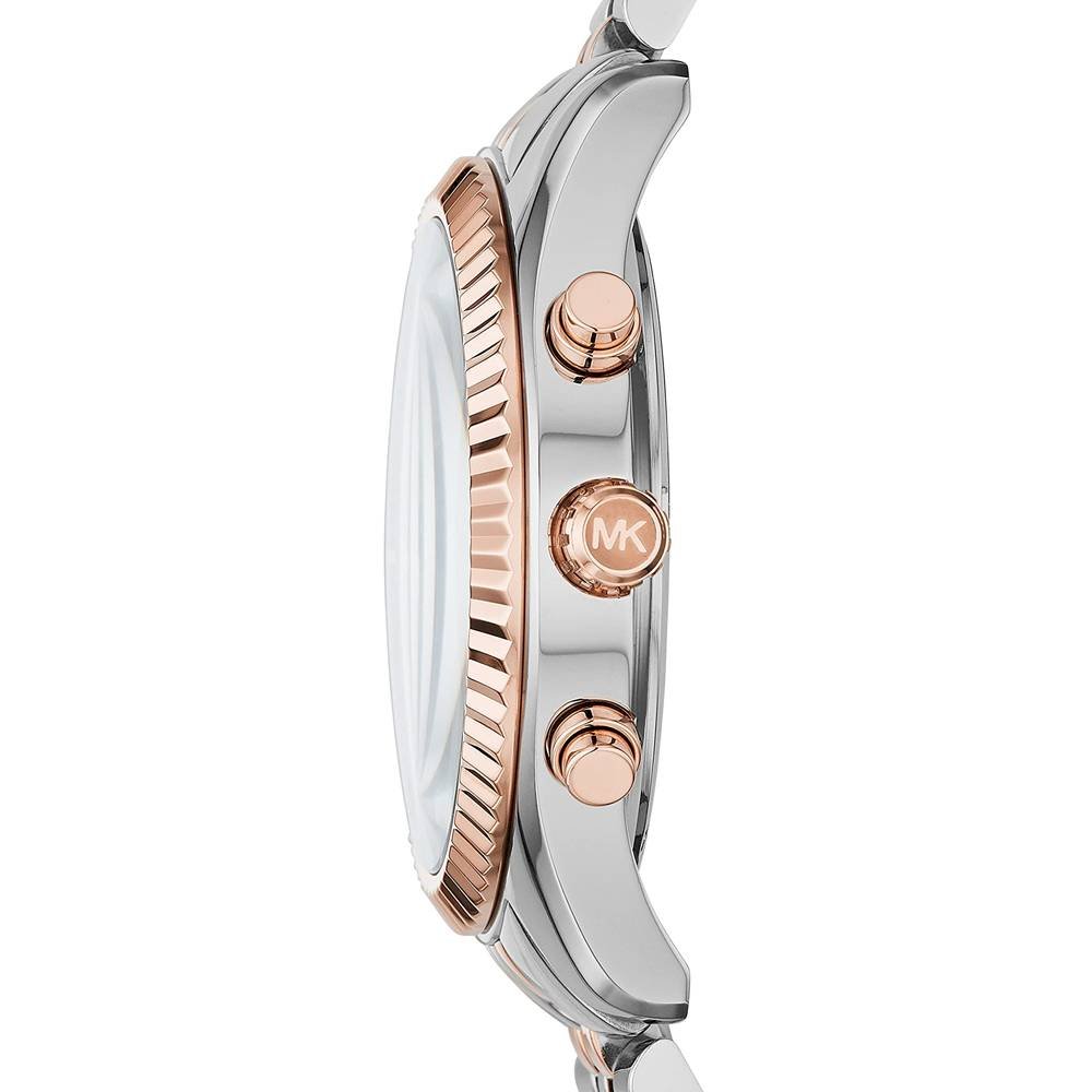 Michael Kors Lexington Montre homme à cadran bleu et bracelet en acier deux tons - MK8412