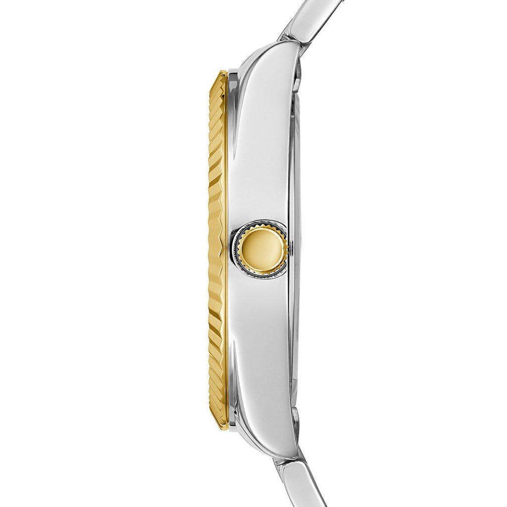 Montre Guess Luna à quartz pour femme, cadran vert et bracelet en acier bicolore - GW0308L5