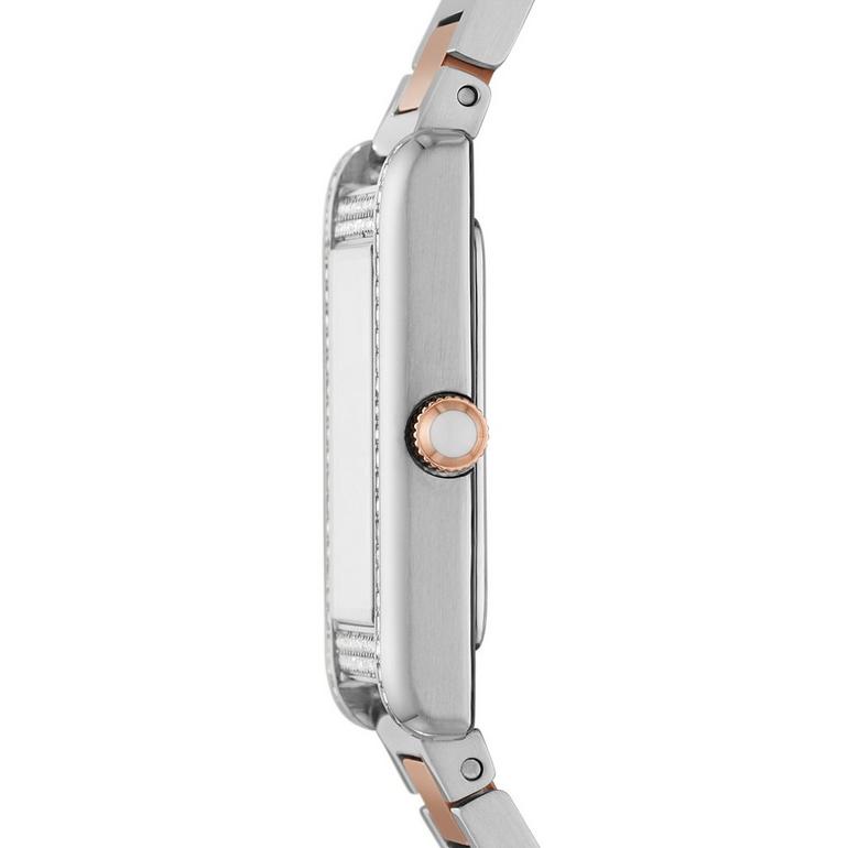 Montre Femme Emporio Armani en Acier Inoxydable et Cristaux Rose Doré, 32 mm