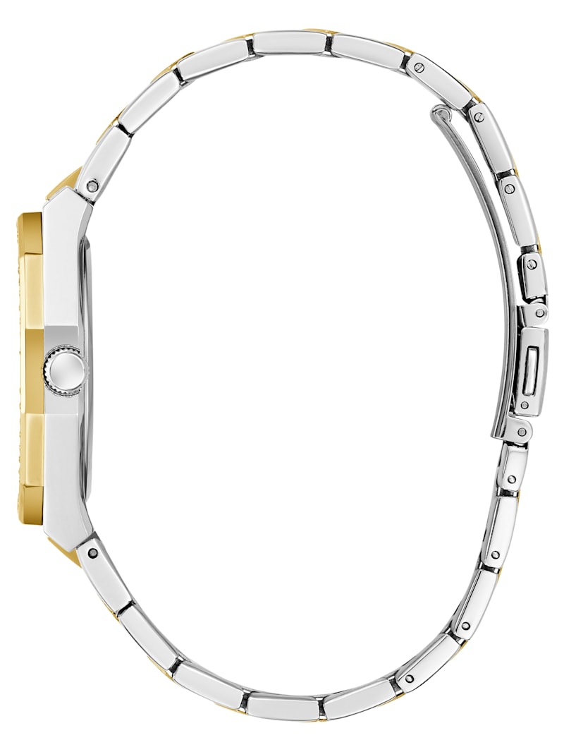Guess women's watch GW0770L4, two-tone gold steel with zirconia