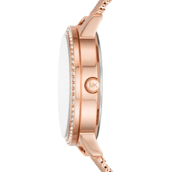 Montre Michael Kors Slim Runway pour femme en acier inoxydable doré de 36 mm