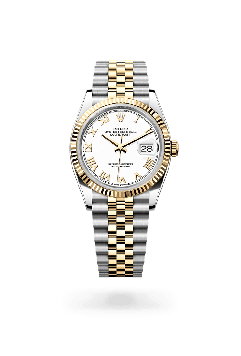 Montre Rolex Datejust
Oyster, 36 mm, acier Oystersteel et or jaune