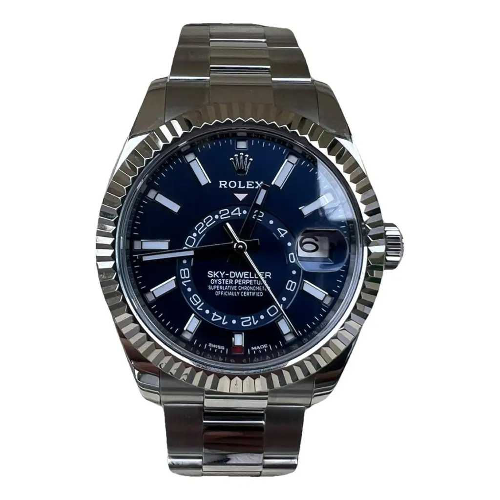 Montre Rlx 42 Sky-Dweller Acier Bleu