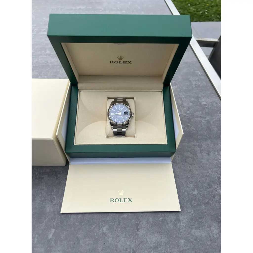 Montre Rlx 42 Sky-Dweller Acier Bleu
